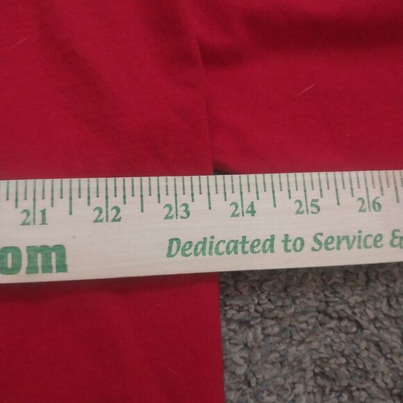 Adidas Red Logo T-Shirt Men’s XL Made in Mexico 100% Cotton Casual Tee - Picture 6 of 7